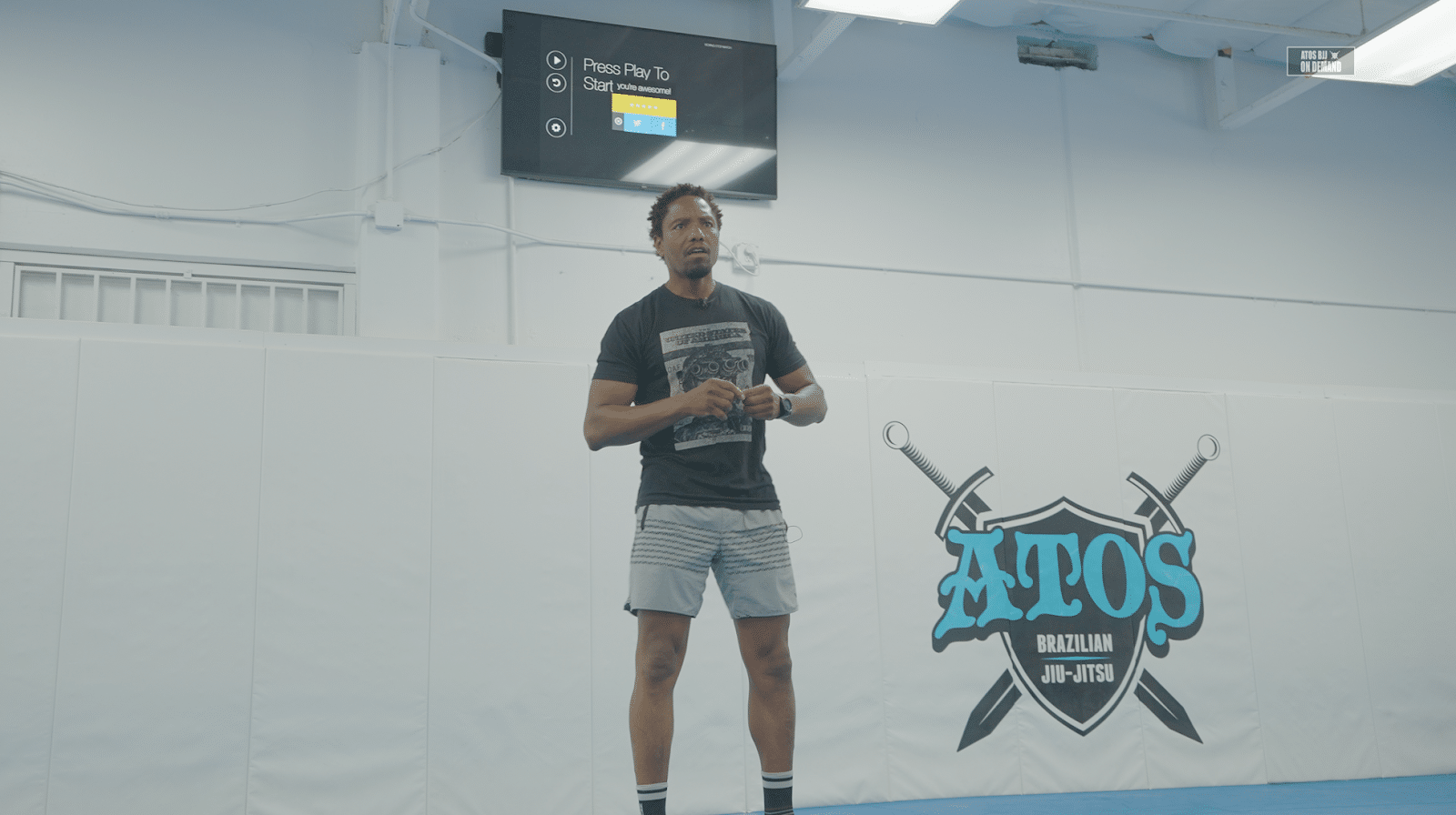 Navy Seal gives speech at Atos Jiu-Jitsu HQ